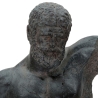 Estatueta busto masculino escultura em resina preta Ercole Oferta