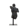 Estatueta busto masculino escultura em resina preta Ercole Catálogo