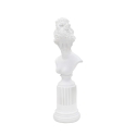 Estatueta Escultura Busto Mulher Clássica em Resina Branca Era Oferta