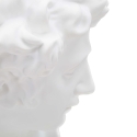 Estatueta escultura decorativa em resina branca rosto masculino Enea Descontos