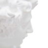 Estatueta escultura decorativa em resina branca rosto masculino Enea Descontos