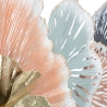 Painel decorativo 3D de parede com flores e folhas 93x7,5x53cm Softy Saldos