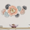 Painel decorativo 3D de parede com flores e folhas 93x7,5x53cm Softy Venda