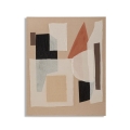 Tela Pintada Abstrata Estilo Boho Chic 100x80 cm Seyla Promoção