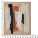 Quadro abstrato pintado em tela geométrico boho chic 100x80 cm Naruk Catálogo