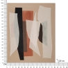 Quadro abstrato pintado em tela geométrico boho chic 100x80 cm Naruk Catálogo