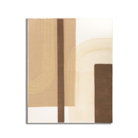 Quadro abstrato em tela pintado em estilo boho chic 100x80 cm Lofty Promoção