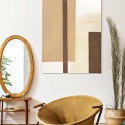 Quadro abstrato em tela pintado em estilo boho chic 100x80 cm Lofty Venda