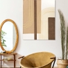 Quadro abstrato em tela pintado em estilo boho chic 100x80 cm Lofty Venda