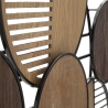 Painel decorativo de parede em madeira e metal estilo boho chic 134x69cm Woody Saldos