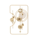 Painel decorativo de parede 3D em metal dourado 80x49,5 cm Goldy Promoção