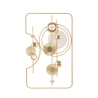 Painel decorativo de parede 3D em metal dourado 80x49,5 cm Goldy Promoção