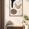 Painel decorativo 3D moderno em madeira e metal para parede Astroy Venda