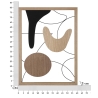 Painel decorativo 3D moderno em madeira e metal para parede Astroy Catálogo