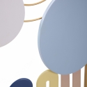 Painel decorativo de parede 3D moderno em metal colorido Avira Saldos