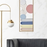Painel decorativo 3D de parede em metal multicolorido abstrato Darnok Venda
