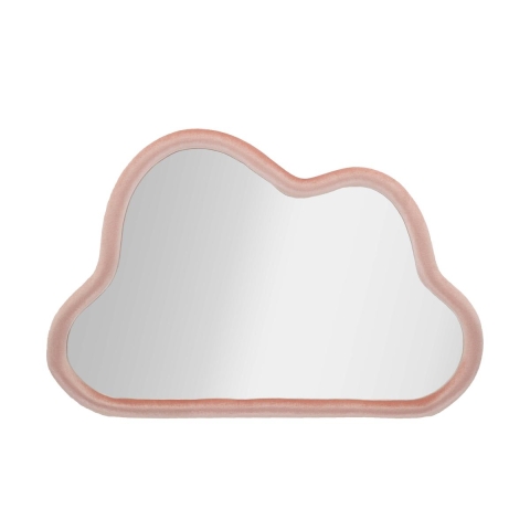 Espelho de parede em forma de nuvem com moldura de veludo 90x60cm Cloud Promoção