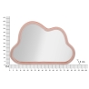 Espelho de parede em forma de nuvem com moldura de veludo 90x60cm Cloud Estoque
