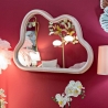 Espelho de parede em forma de nuvem com moldura de veludo 90x60cm Cloud Venda