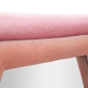 Espelho hexagonal de parede moderno com moldura em veludo rosa Tony Descontos