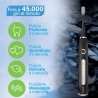 Escova de dentes sónica recarregável 4 cabeças 4 modos Identity Decise Medidas