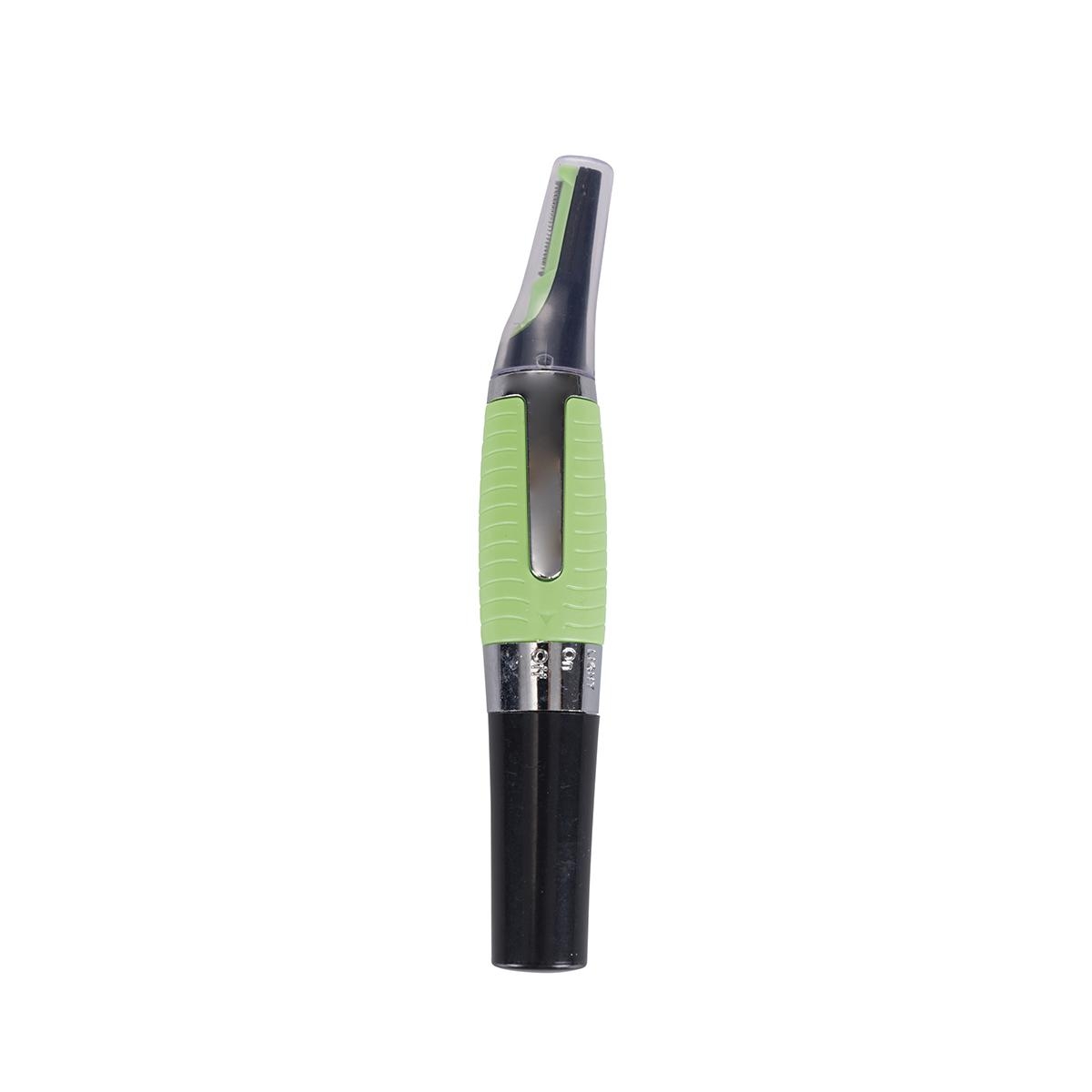 Aparador de precisão com LED a pilhas, 2 pentes, preto e verde Spark Promoção Aparador de precisão com LED a pilhas, 2 pentes, preto e verde Spark Promoção