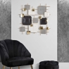 Painel decorativo abstrato 3D estilo geométrico Square Venda