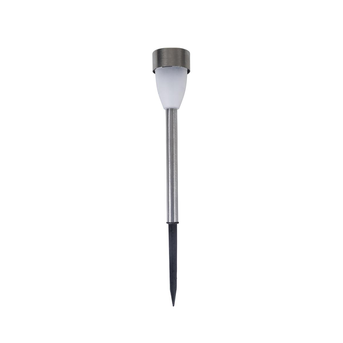 Conjunto de 12 luzes de jardim em aço inox com sensor crepuscular Salto Promoção