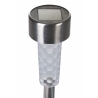 Conjunto de 12 lâmpadas balizadoras aço inox Ø5,5x39,5cm prateadas Lunara Venda