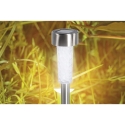 Conjunto de 12 lâmpadas balizadoras aço inox Ø5,5x39,5cm prateadas Lunara Oferta