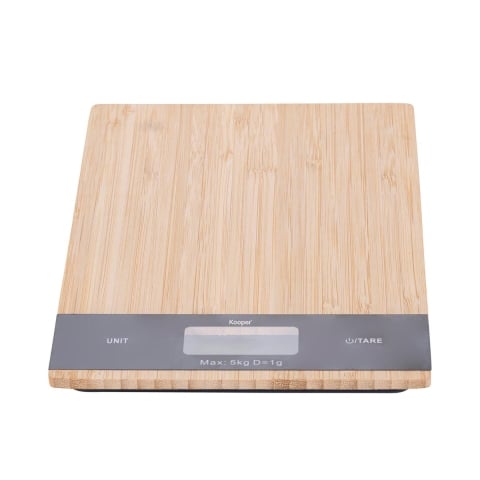 Balança de cozinha digital em bambu 15,5x22,5x2,4 Paxel Promoção