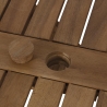 Mesa octogonal dobrável em acácia com furo para guarda-sol Bali Descontos