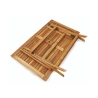 Mesa retangular dobrável em acácia com furo para guarda-sol Bali Venda