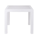 Mesa quadrada de exterior em plástico efeito rattan 80x80 cm Varnu Estoque