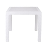 Mesa quadrada de exterior em plástico efeito rattan 80x80 cm Varnu Estoque