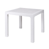 Mesa quadrada de exterior em plástico efeito rattan 80x80 cm Varnu Características