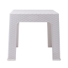 Mesa baixa para exterior 43x43 cm em plástico efeito rattan Zhorek Descontos