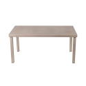 Conjunto de mesa exterior + 6 cadeiras de jardim em alumínio com almofadas Ibiza Saldos