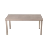 Conjunto de mesa exterior + 6 cadeiras de jardim em alumínio com almofadas Ibiza Saldos