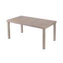 Conjunto de mesa exterior + 6 cadeiras de jardim em alumínio com almofadas Ibiza Descontos