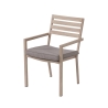 Conjunto de mesa exterior + 6 cadeiras de jardim em alumínio com almofadas Ibiza Estoque