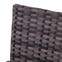 Conjunto de jardim em rattan com sofá, 2 poltronas e mesa com tampo de vidro Rodi Descontos