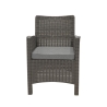 Conjunto de jardim com sofá de 2 lugares, poltronas e mesa de apoio, efeito rattan Malaga Escolha