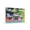 Conjunto de jardim 4 lugares com mesa tampo de vidro Saint Tropez Saldos