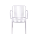 Cadeira de exterior com braços design moderno empilhável Lamua Modelo