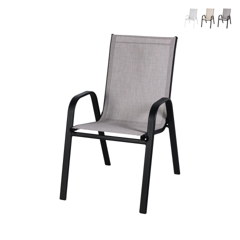 Cadeira de jardim moderna para exterior com braços Kirel Promoção