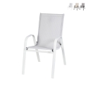 Cadeira de jardim moderna para exterior com braços Kirel Oferta