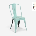 Cadeiras Vintage de Metal Aço Empilháveis Confortáveis Steel Old Promoção
