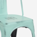 Cadeiras Vintage de Metal Aço Empilháveis Confortáveis Steel Old Escolha