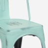 Cadeiras Vintage de Metal Aço Empilháveis Confortáveis Steel Old Escolha
